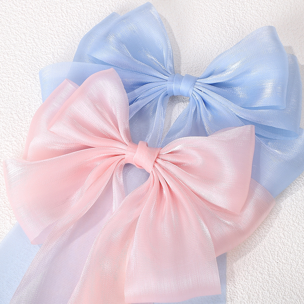 1ชิ้นซูเปอร์แฟรี่ขนาดริบบิ้นโบว์กิ๊บเจ้าหญิงหวานโบว์กิ๊บบรรยากาศเครื่องประดับผม - รูปที่ 6