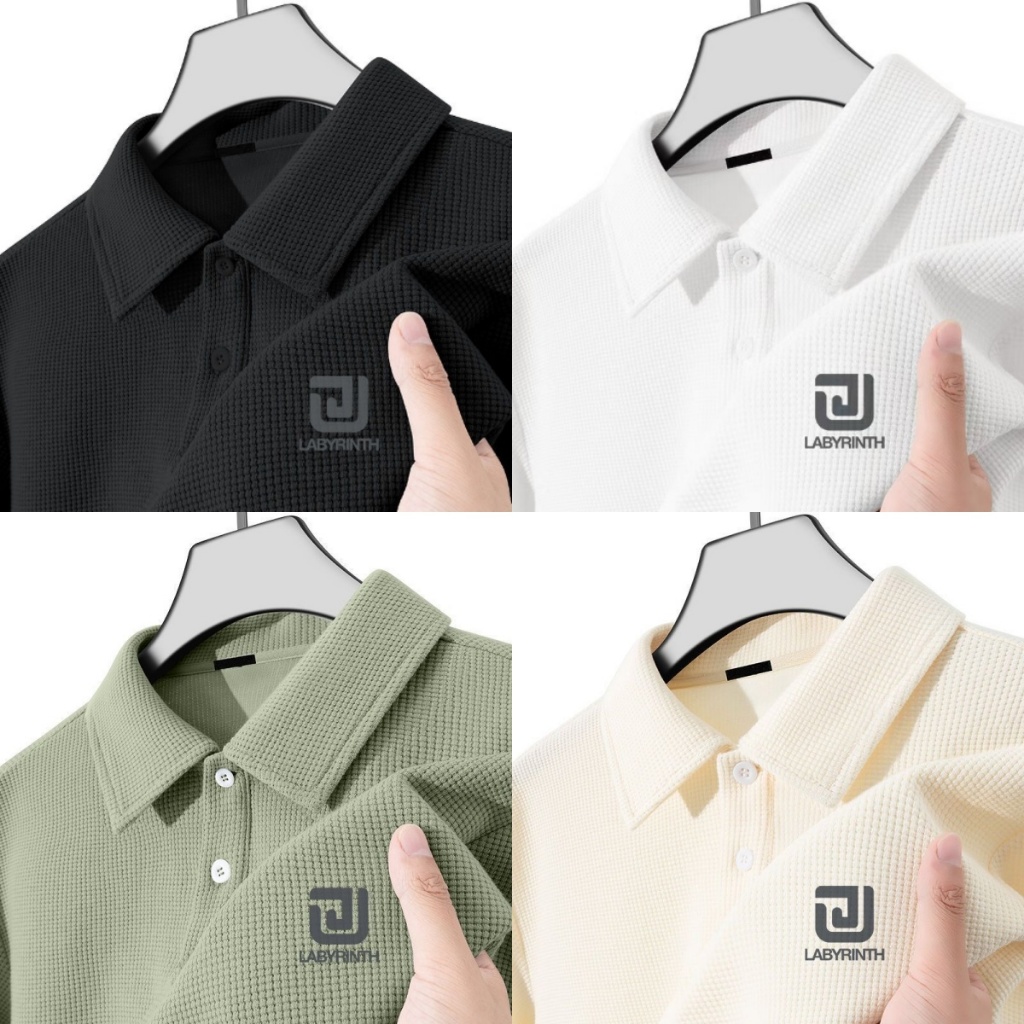 ProMan-เสื้อโปโลผู้ชาย  พิมพ์ลายตัวอักษร  ไซส์ใหญ่  ลำลอง  ระบายอากาศได้ดี  กีฬา