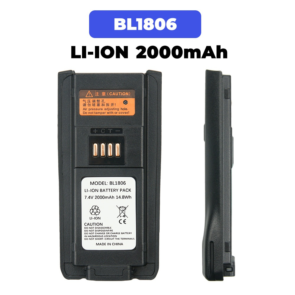 DC-112eyuan 7.4v 2000mAh BL2505 BL1806 แบตเตอรี่สําหรับ Hytera HYT PT580 PT580H PT580H Plus Two Way 