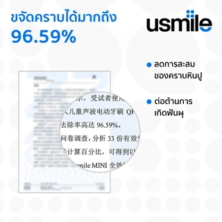 usmile Brush Head For Kids Basic Cleaning หัวแปรงสีฟันไฟฟ้าสำหรับเด็ก ไม่ทำร้ายเหงือก ป้องกันฟันพุ