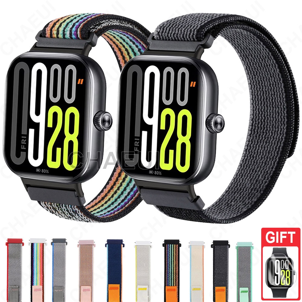 สายรัดไนลอน Sport Loop Watchband อุปกรณ์เสริมสําหรับ Redmi Watch 6 Active Lite 5 4 3