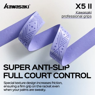 Kawasaki 5PCS Grip Pickleball Paddle Grip แบดมินตัน เทนนิส Grip X5II มือกาวทนทาน Sweat-Absorbing Band พร้อมที่จับยาง