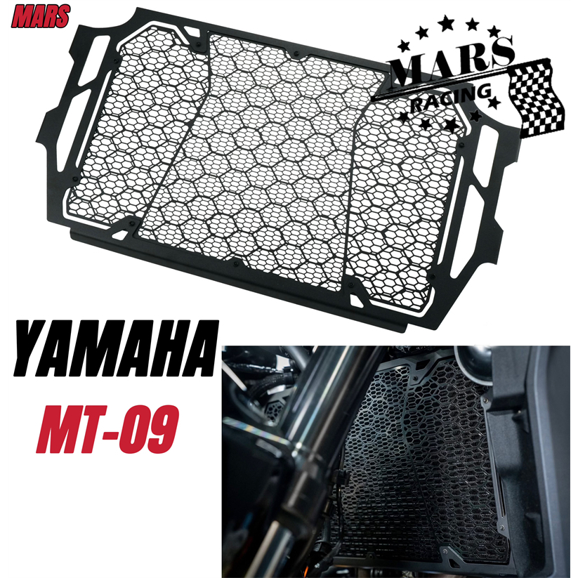 อุปกรณ์มอเตอร์ไซค์อลูมิเนียมหม้อน้ำฝาครอบหม้อน้ำฝาครอบหม้อน้ำป้องกันถังน้ำ YAMAHA MT-09 2021 2022 20