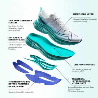 【xtep】One Piece 3.0 | รองเท้าวิ่ง รองเท้าแมราธอนแบบแข่งขัน Racing Nylon Plate Running Shoes