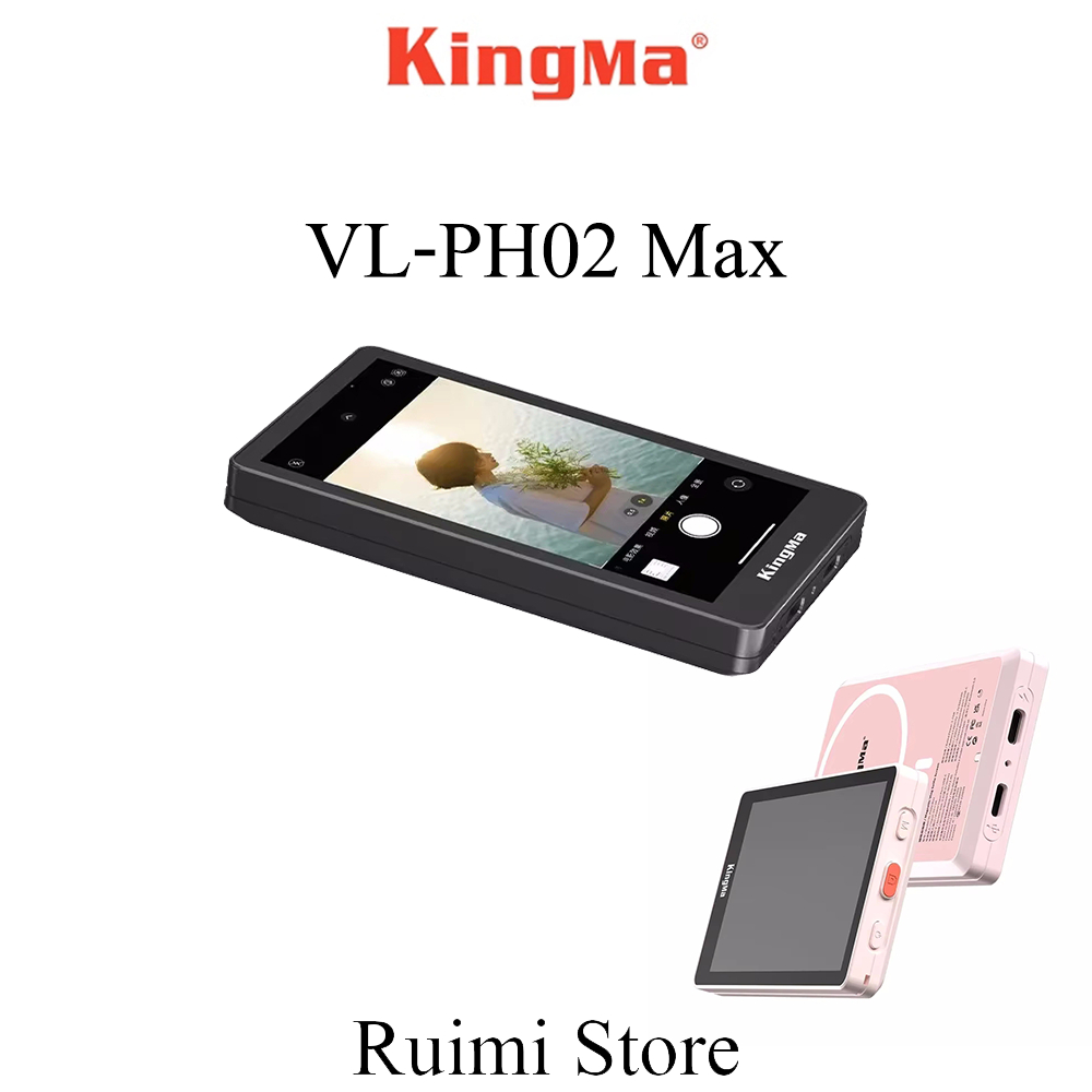 Kingma VL-PH02 Max Magnetic Phone Selfie Monitor หน้าจอสําหรับสมาร์ทโฟนกล้องด้านหลัง Selfie Vlog Liv