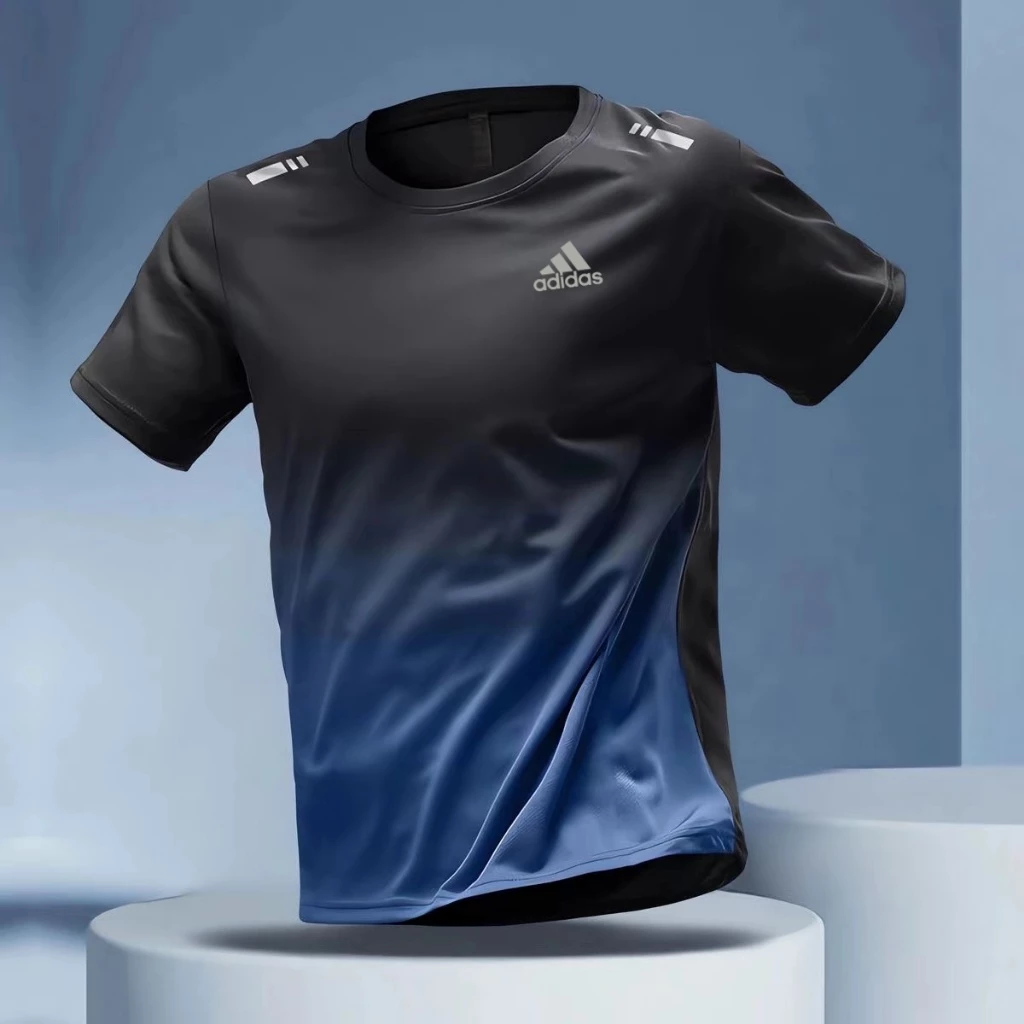 [ราคาขายส่ง] เสื้อยืดแขนสั้นผู้ชาย Unisex Breathable Quick-Drying Stretch เสื้อเชิ้ตขนาดใหญ่กีฬาเสื้อยืดลําลองจ๊อกกิ้ง