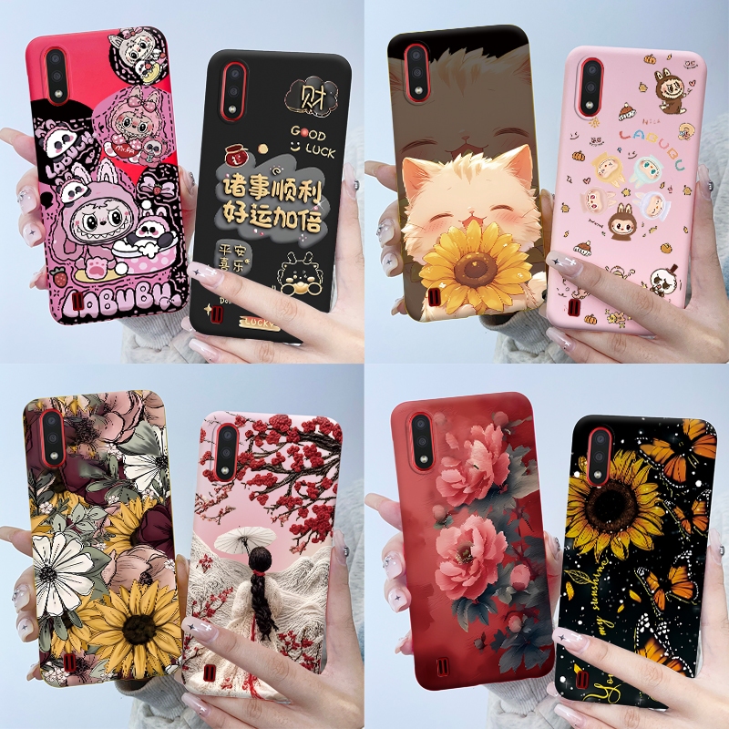 SAMSUNG สําหรับsamsung A01 A015, A01 Core, A013F Galaxy M01 Core, A3 Coreเคสโทรศัพท์ซิลิโคนอ่อนนุ่มT