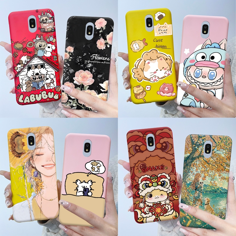 SAMSUNG สําหรับsamsung J7 + 2018 J7 Plus, J7 Prime G610 เคสโทรศัพท์ซิลิโคนอ่อนนุ่มTPUกรณีแฟชั่นการ์ตูนภาพวาดปกหลังเกราะป้องกัน