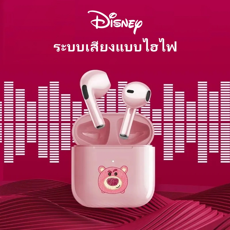 Disney F12 หูฟังบลูทูธ TWS หูฟังไร้สายลดเสียงรบกวนชุดหูฟังกีฬาไฮไฟสเตอริโอหูฟังสําหรับเล่นเกม