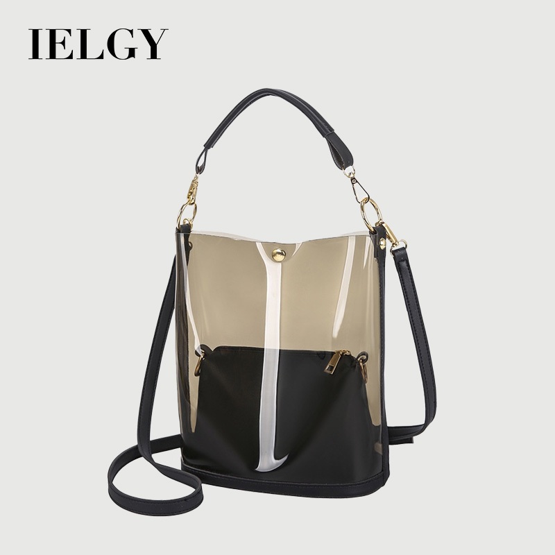 IELGY เยลลี่ กระเป๋าถังมือใสพร้อมกระเป๋าใบเล็ก