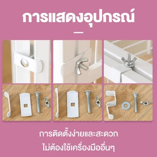 กรงแมว กรงขังแมว กรงแมวขนาดใหญ่ ประกอบง่าย Pet Cage พื้นที่ว่างขนาดใหญ่ กรงสัตว์เลี้ยง