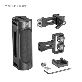 Smallrig Universal mini Side Handle Kit, โหลดสูงสุด 6kg (13.2lbs), มีราง Nato, รองเท้าเย็นและรูเกลียว 1/4"-20 สองหัวที่มีระยะห่าง 18mm (0.7in), 4816