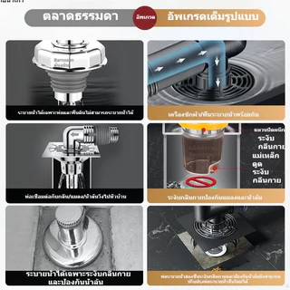 ท่อระบายน้ําเครื่องซักผ้าท่อระบายน้ําชั้นระบายน้ําสองในหนึ่งข้อต่อน้ําพิเศษสามทางอินเตอร์เฟซระงับกลิ่นกายและป้องกันการล้นปิดผนึกปลั๊กท่อน้ําพื้นห้องน