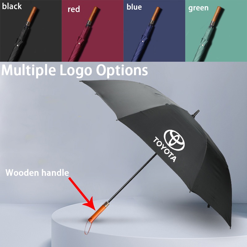 Toyota Car ร่มไม้ระดับไฮเอนด์ ร่มด้ามยาว ร่มเสาตรง ร่มธุรกิจ VIos Yaris Corolla Cross Veloz CHR Avan