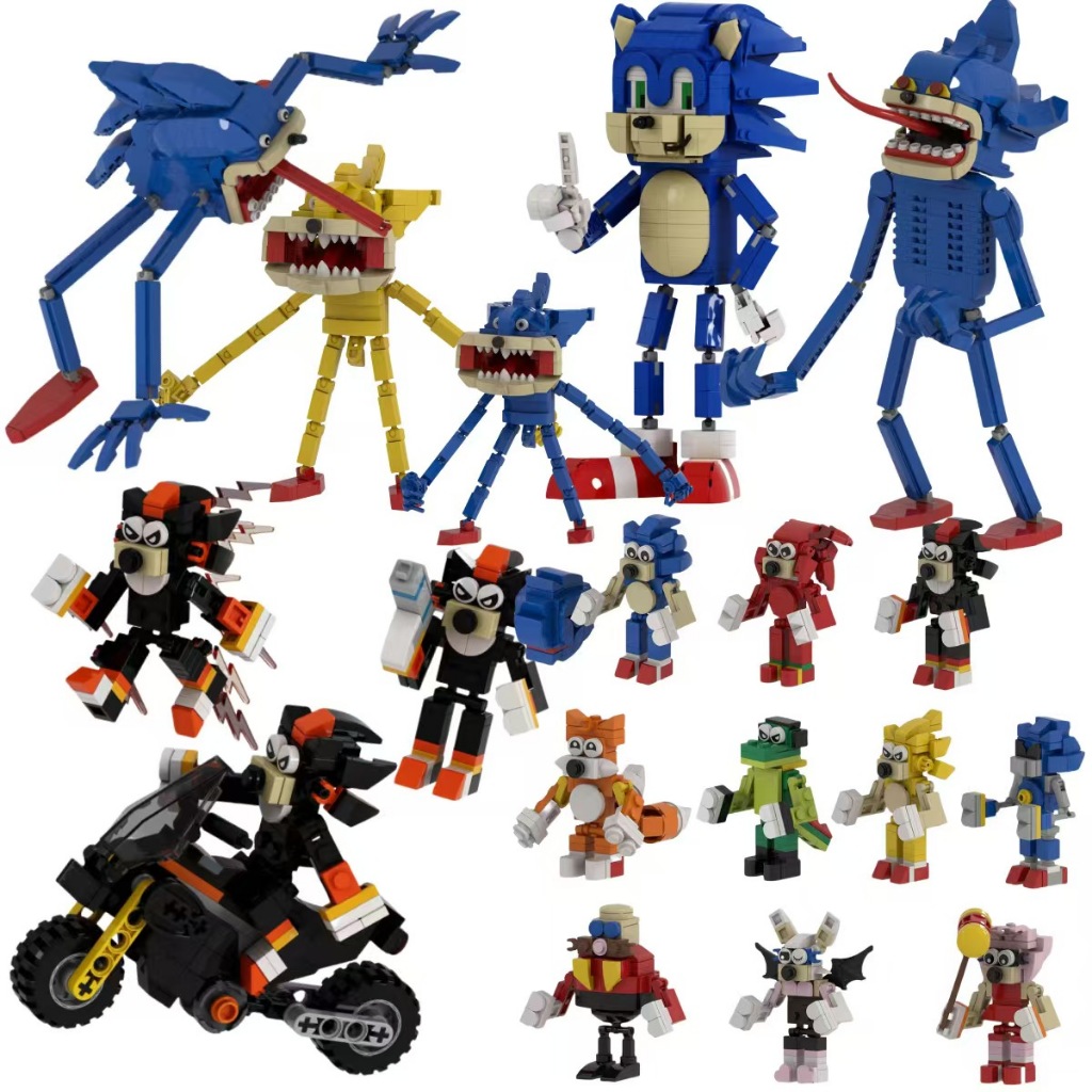 บล็อกตัวต่อโซนิค SHIN SONIC TAAPES โมเดลของเล่นประกอบสร้างสรรค์รังไข่
