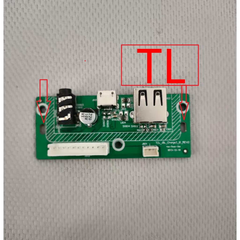1pcs USB Audio Jack Power Supply Board Connector บอร์ดหลักสําหรับ JBL Charge3 GG TL ลําโพงบลูทูธ Micro USB ชาร์จพอร์ต