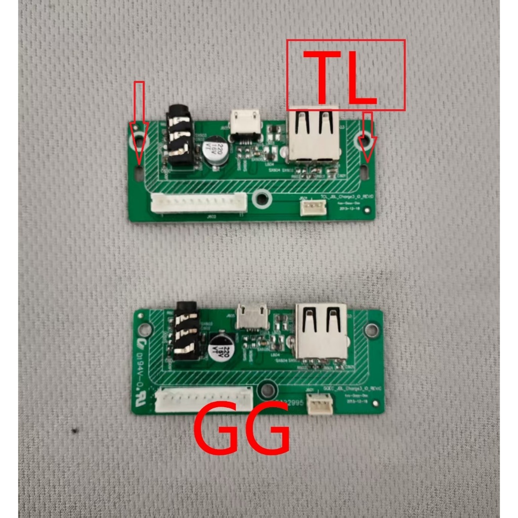 1pcs USB Audio Jack Power Supply Board Connector บอร์ดหลักสําหรับ JBL Charge3 GG TL ลําโพงบลูทูธ Micro USB ชาร์จพอร์ต