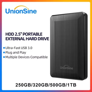 Unionsine HDD 2.5 "ฮาร์ดไดรฟ์ภายนอกแบบพกพา 1TB 500GB 320GB 250GB USB3.0 Storage สําหรับ PC Mac Desktop MacBook TV