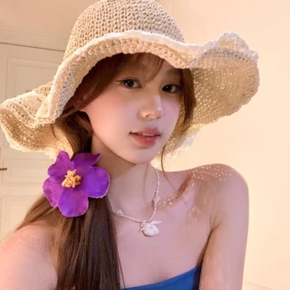 เกาหลีแฟชั่นดอกไม้ที่มีสีสันกิ๊บหญิง อิน น่ารักนักเรียนวันหยุดชายทะเลของขวัญ