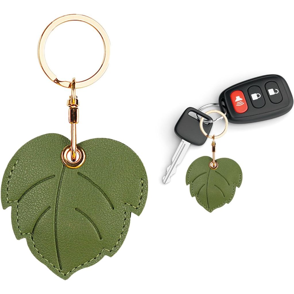 360° เคสป้องกันสําหรับ Airtag, เคสพวงกุญแจ Airtag หนังการ์ตูนสัตว์สําหรับที่วาง Airtag