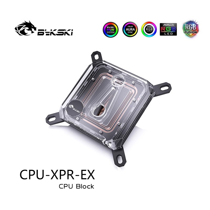 Bykski CPU Water Block ใช้สําหรับ INTEL LGA 1151 1156 1700 1800 / 13900KS 0.08 มม.Microchannel AMD Ryzen 9 /7 /5 /3 /AM5 AM4 Water Cooler หม้อน้ํา / CPU-XPR-EX