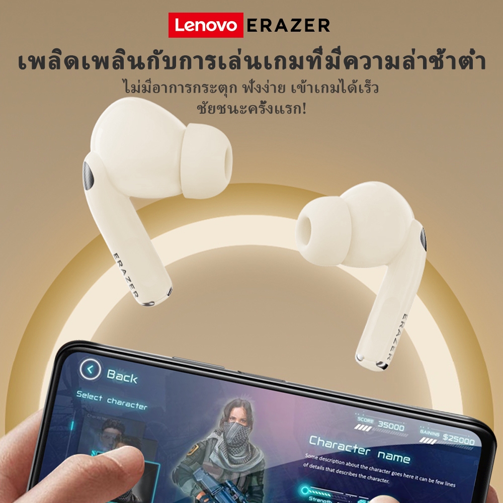 【Free GIFT】Lenovo Erazer XT89 PRO AI สมาร์ทการแปลแบบเรียลไทม์ชุดหูฟังบลูทูธชุดหูฟังสําหรับเล่นเกม TWS หูฟังตัดเสียงรบกวนไร้สาย