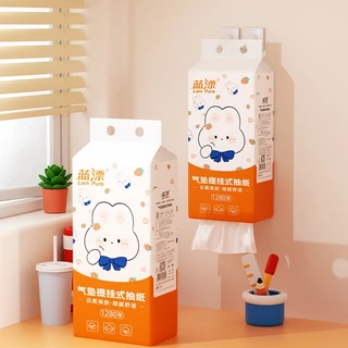 [ 1 ลัง8 ห่อ ] Lampure กระดาษทิชชู่หรูหราสะดวกสบายแขวนได้ 4 ชั้น 1280 แผ่น GB/T 20808