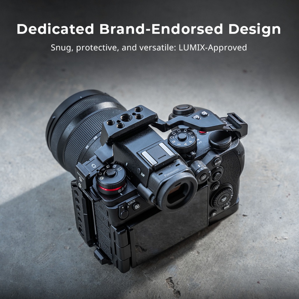 Smallrig กล้องกรงสําหรับ Panasonic LUMIX S1R II / S5 II / S5 IIX / G9 II พร้อม DMW-BG1 / DMW-BG2 แบตเตอรี่ Grip #4902#4903#5147