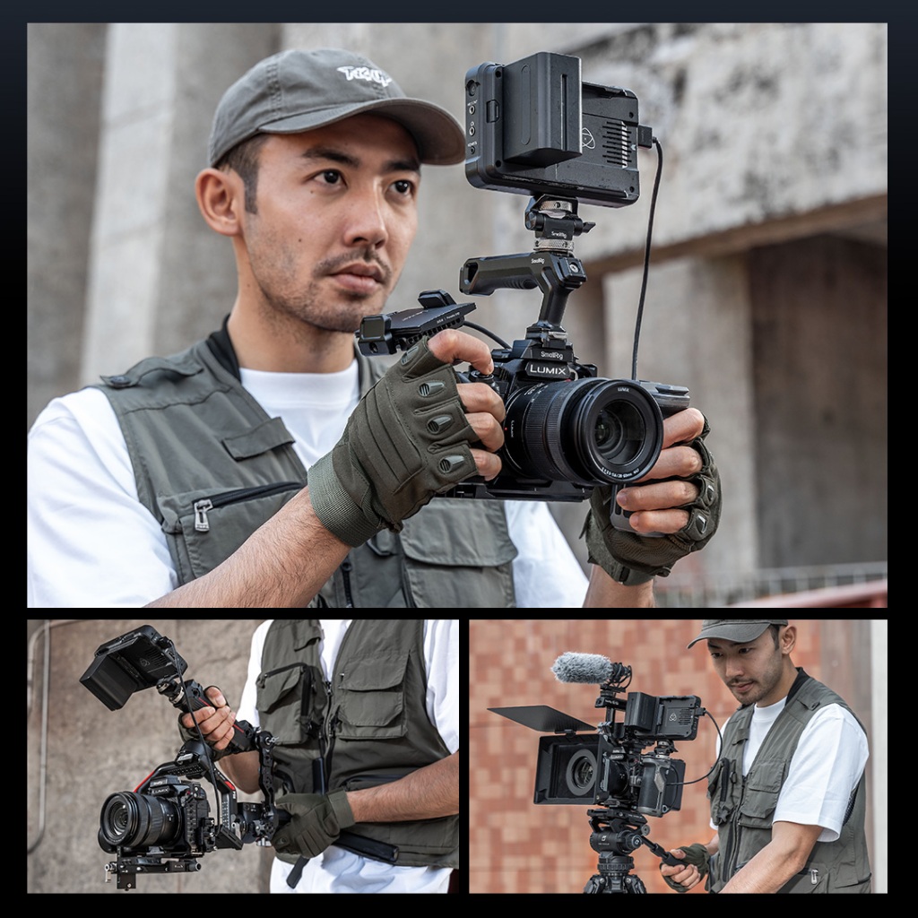 Smallrig กล้องกรงสําหรับ Panasonic LUMIX S1R II / S5 II / S5 IIX / G9 II พร้อม DMW-BG1 / DMW-BG2 แบตเตอรี่ Grip #4902#4903#5147