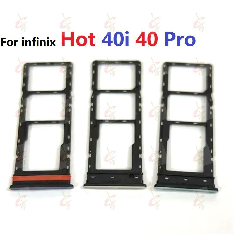 ถาดซิม (sim tray) สําหรับ infinix Hot 40i 40 Pro ที่ใส่ซิมการ์ด X6836 X6837 X6528B X6528