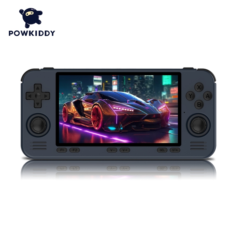 POWKIDDY rgb10max3pro Retro Handheld Gaming Machines คอนโซลมือถือรองรับ PS2 Emulator 5.5 นิ้ว JELOS 