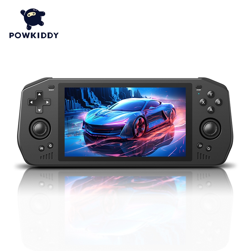POWKIDDY X28 Android 11.0 ระบบมือถือคอนโซลเกมย้อนยุค 5.5 นิ้วหน้าจอสัมผัส HD เครื่องเล่นวิดีโอแบบพกพ