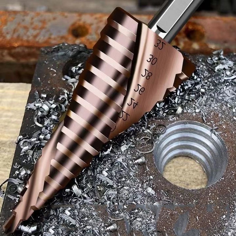 M35 5% Cobalt Step เจาะบิต, 4-12/4-20/4-22/4-32 HSS เกลียวขลุ่ย Step Bits Hex Shank สําหรับสแตนเลสอลูมิเนียมไม้พลาสติก