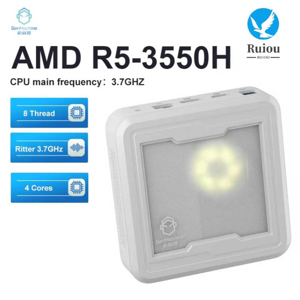 GenMachine Mini PC Light AMD Ryzen 5 3550H 2.1GHz-3.7GHz Windows 11 Pro DDR4 M.2 2280 SSD เดสก์ท็อป 