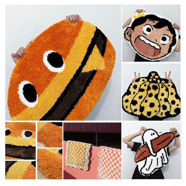 [จัดส่งตลอด 24 ชม.] Treasure of Town Store Burger พรมปูพื้นการ์ตูนชีสน่ารัก King Ranking Boji Yayoi 