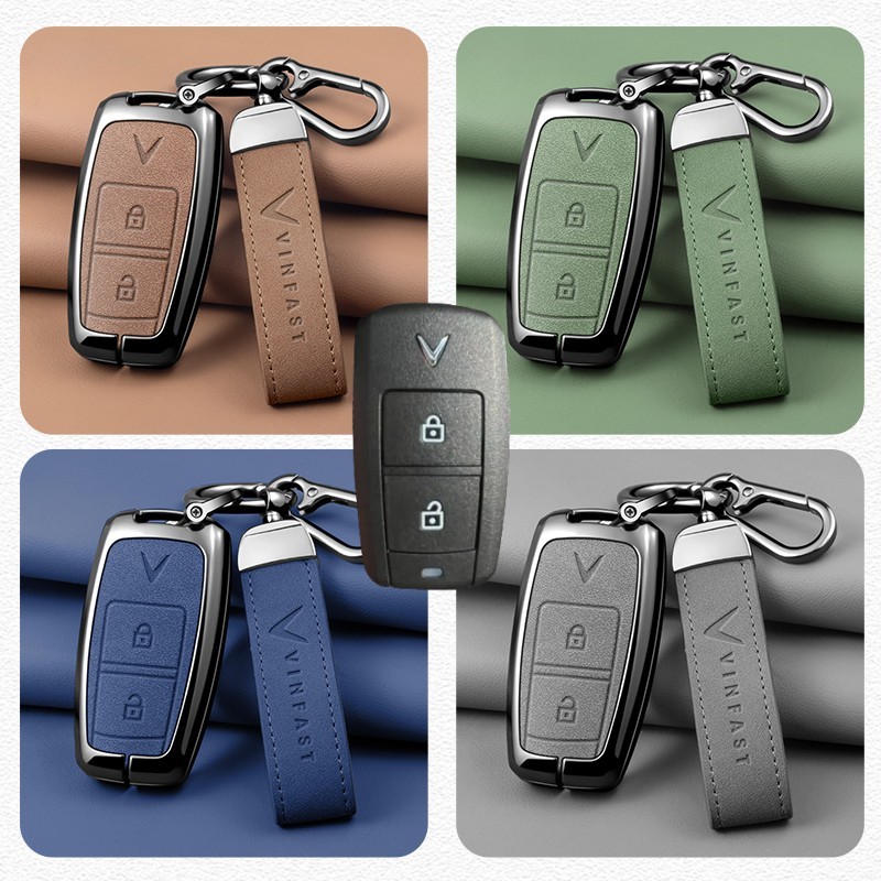 (2 ปุ่ม) ฝาครอบกุญแจ Vinfast VF3, เคสกุญแจ Vinfast Vf3, ฝาครอบกุญแจ Vinfast Vf3 (1 ชิ้น)