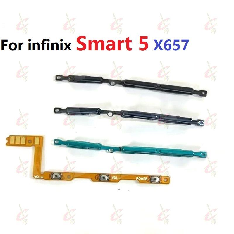 แพรปุ่มสวิตปิดเปิด ปุ่มเปิดปิดนอก ปุ่มเพิ่มเสียงนอก แพรเพิ่มเสียง สําหรับ infinix Smart 5 X657