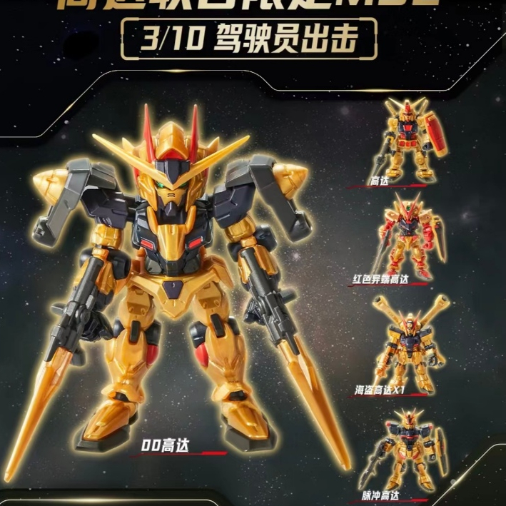 2025 ของเล่นแคปซูล KFC Gundam, RX-78-2 Gundam Action figures, ตกแต่งโต๊ะ, จอแสดงผล KFC Classic Collection