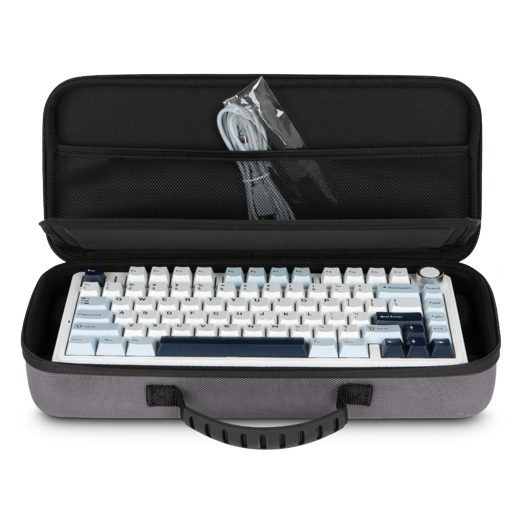 เคส EVA แบบแข็งสําหรับ Aula F75 Gaming Mechanical Keyboard Storage Bag สําหรับอุปกรณ์เสริมคีย์บอร์ด 