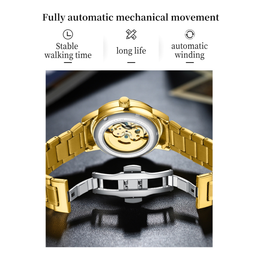 Opk Mens Mechanical Watch 8165
