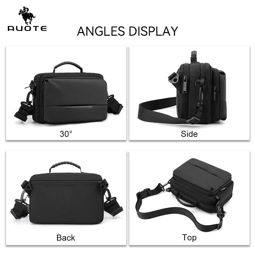 Auote Mens Bags Chest Bag Fashion Cross Body Bag Large Capacity Waterproof