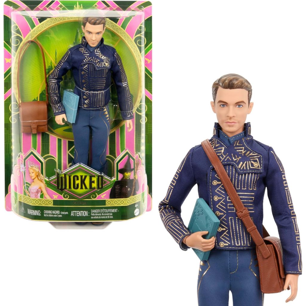 Mattel Universal Pictures’ Wicked Fiyero 12"  Fashion Doll with Removable Fashions and Accessories J