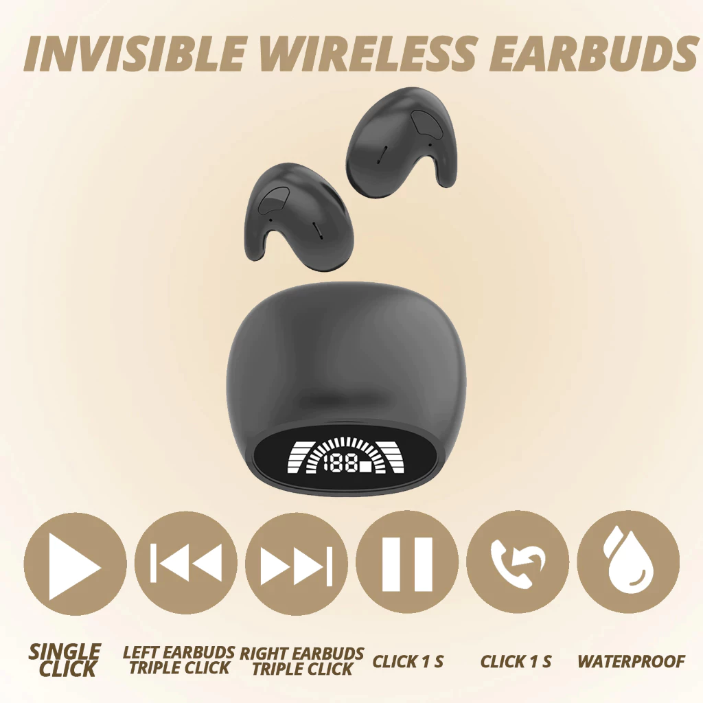 TWS หูฟัง Bluetooth 5.3 IPX7 ANC HiFi มีไมค์ thumbnail 3