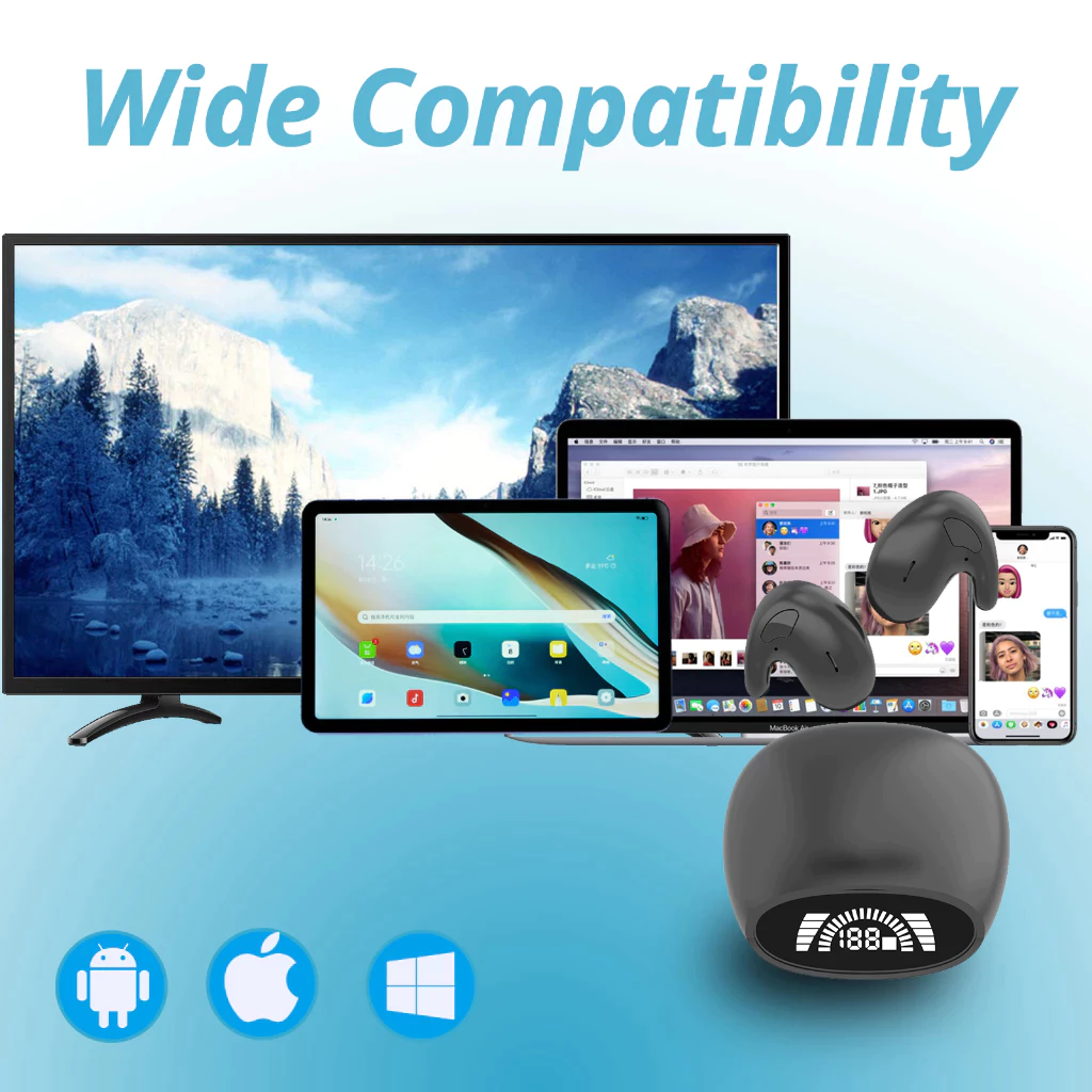 TWS หูฟัง Bluetooth 5.3 IPX7 ANC HiFi มีไมค์ thumbnail 9