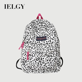 IELGY กระเป๋าเป้สะพายหลังพิมพ์ลายวัวผ้าใบลําลองสําหรับผู้หญิ…