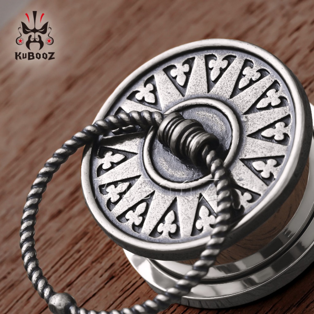 Kuboz 2PCS Retro มือจับประตูหู Expanders ปลั๊กเกจสแตนเลสอุโมงค์ Stretchers เจาะเครื่องประดับต่างหู