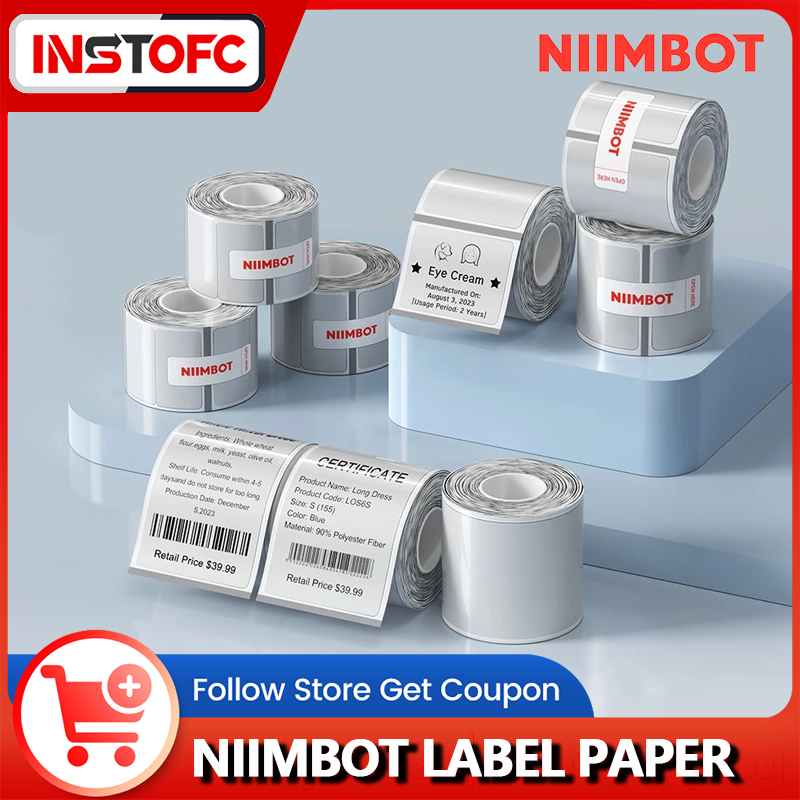 NIIMBOT B1/B21/B23 กระดาษป้ายความร้อนใส