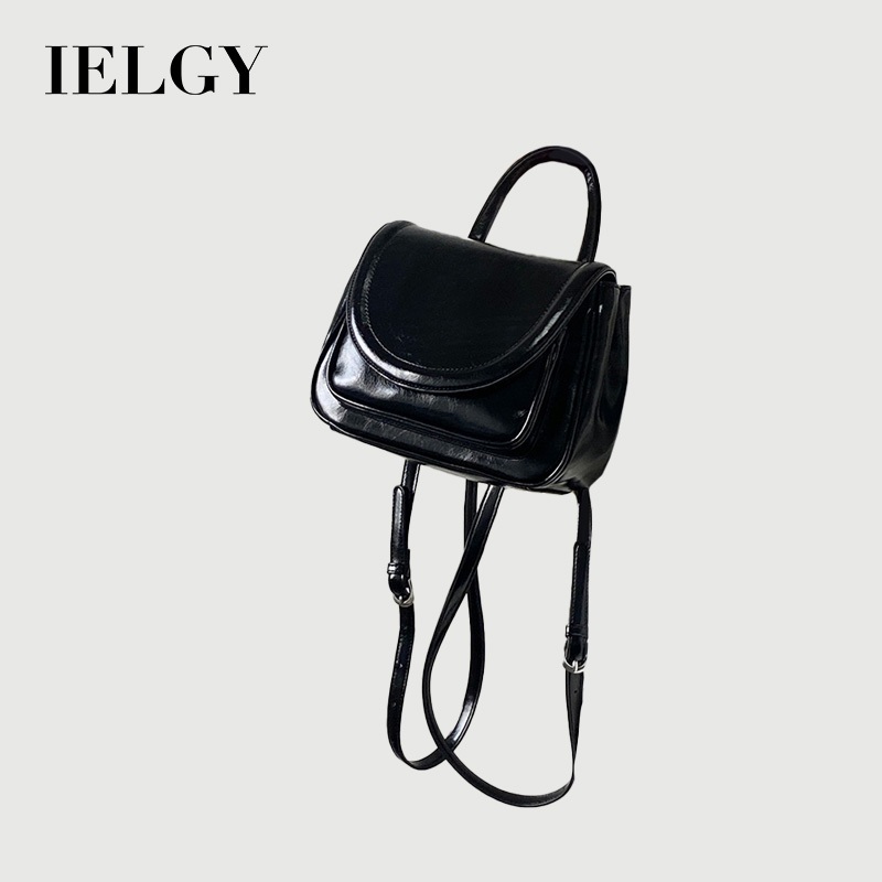 IELGY กระเป๋าผู้หญิงเวอร์ชั่นเกาหลีมูลค่าสูง Preppy Style Commuter All-Match กระเป๋าเป้สะพายหลังแบบพกพา
