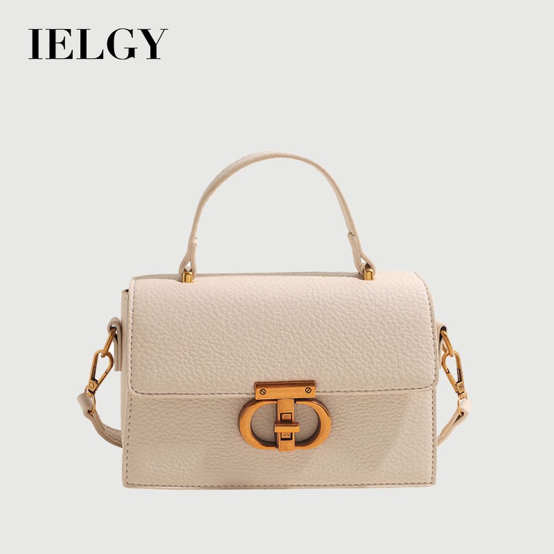 IELGY Womens all-match messenger simple hand-held one-shoulder messenger กระเป๋าสี่เหลี่ยมเล็ก