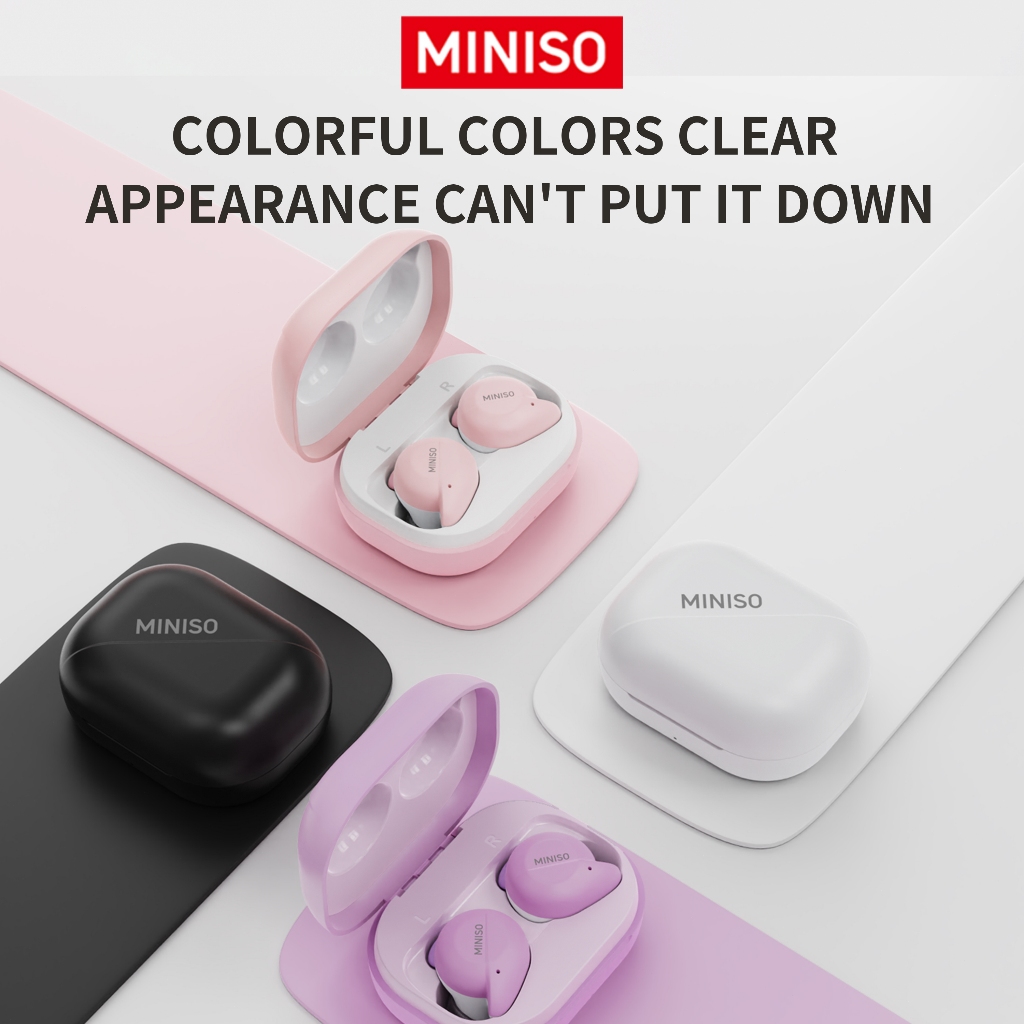 MINISO X51หูฟังนักแปล หูฟังบลูทูธ In-ear หูฟังไร้สาย เสียงคุณภาพสูง บลูทูธ 5.3 ความหน่วงต่ำ โทรแบบ HD ขนาดกะทัดรัดและพกพาสะดวก หูฟังแบบอินเอียร์เดี่ยวและคู่ ระบบสัมผัสไร้สาย